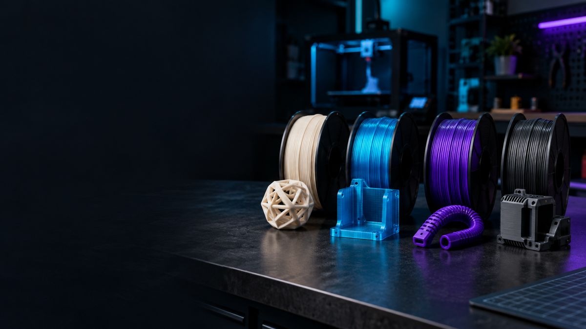 PLA, PETG, TPU oder ABS: Welches Material passt zu deinem Projekt?
